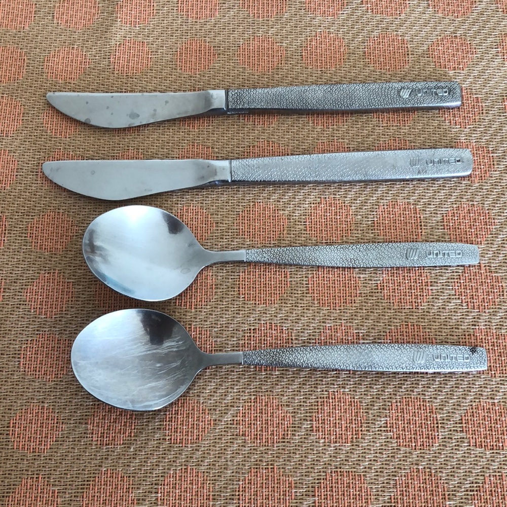 Vintage United Airlines Flatware set - as is